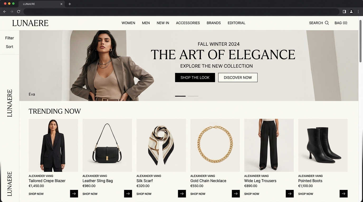Vogue Fashion E-Commerce Store